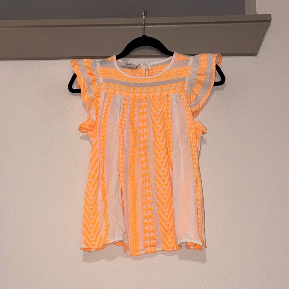 Devotion Twins Stars Little Girls Top SZ 10/12 Years EUC